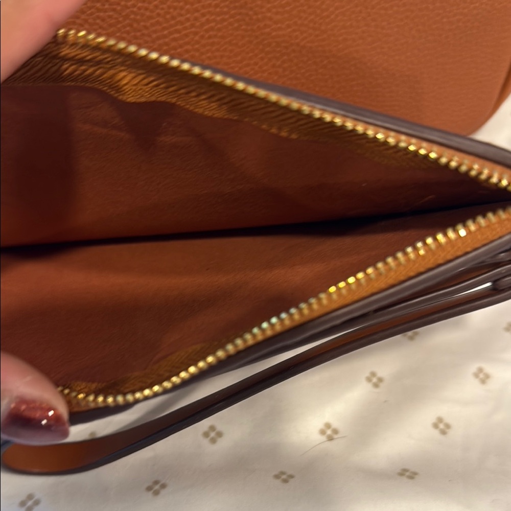 Brown Monogram Leather Tote - Picture 6 of 6